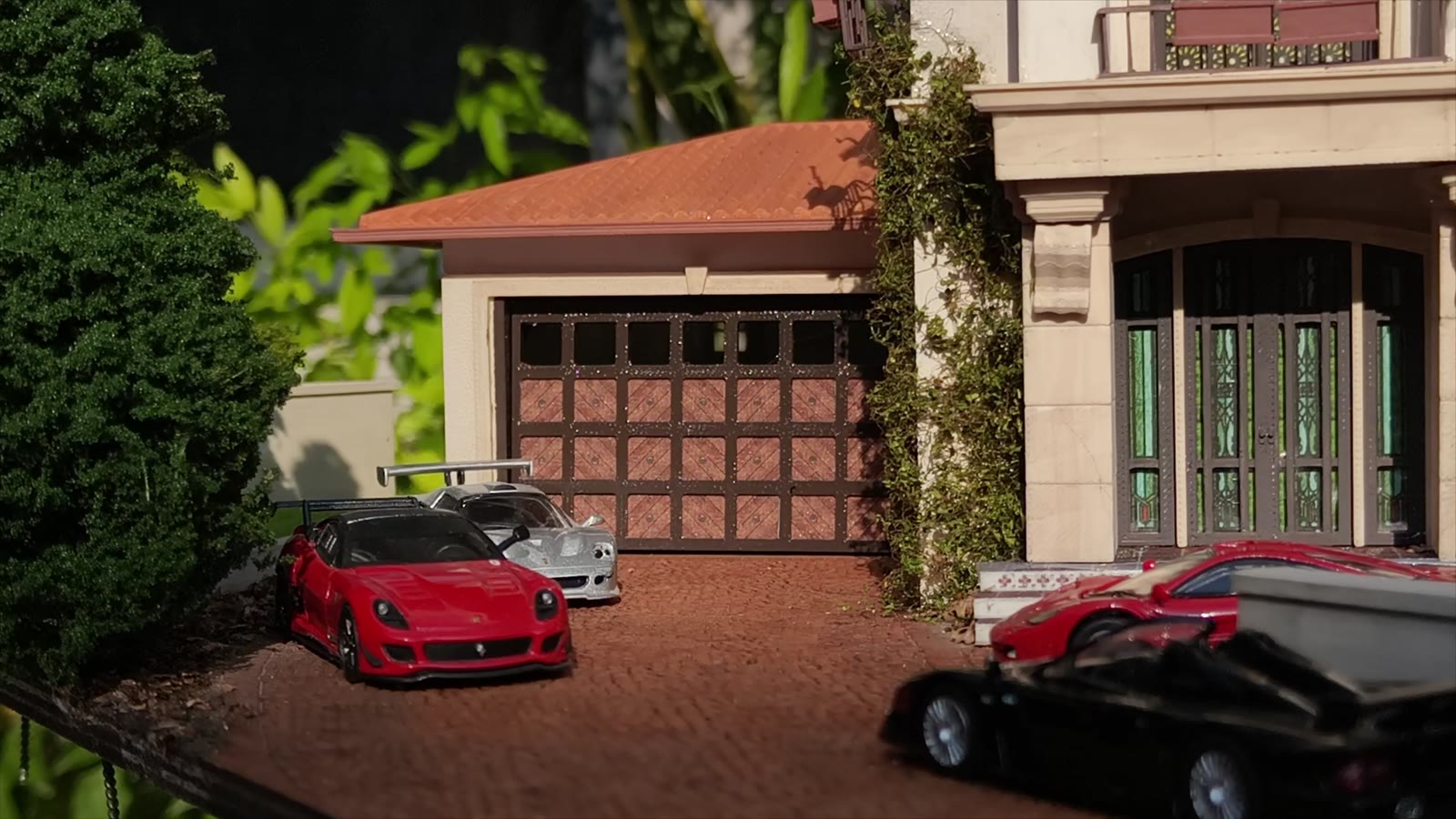 Mike's Villa Garage — the garage door fully closed