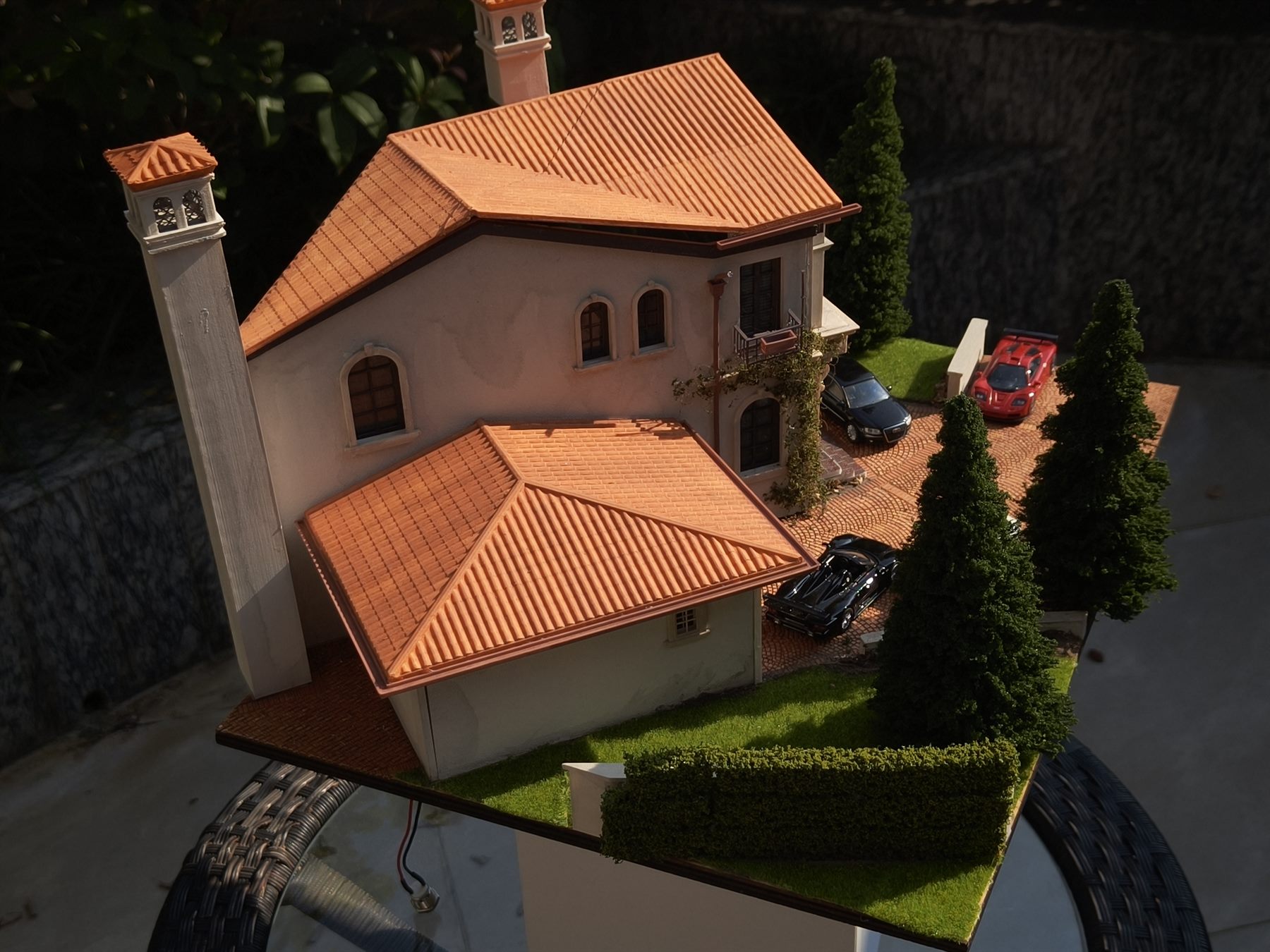 Rear aerial view